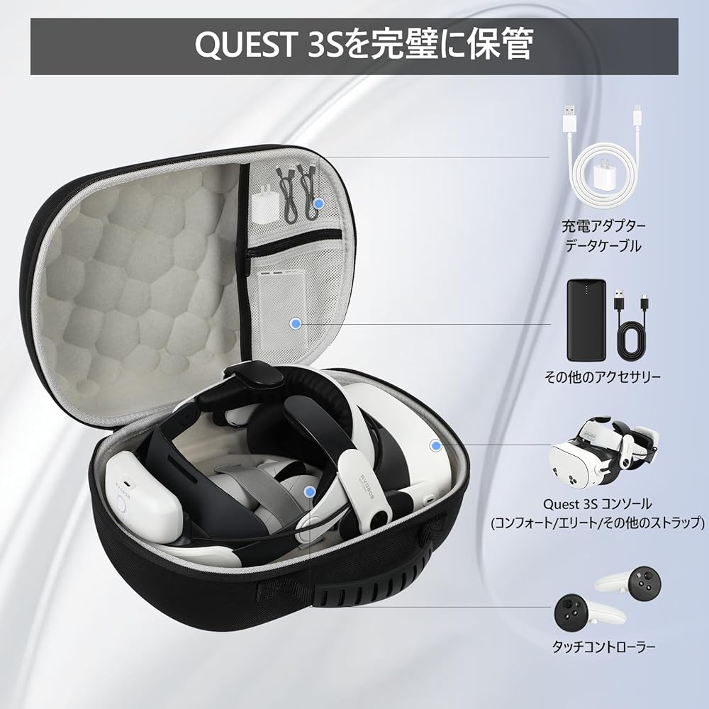 Amazon.co.jp: YipuVR for Meta Quest 3/Quest 3S用ハードEVA